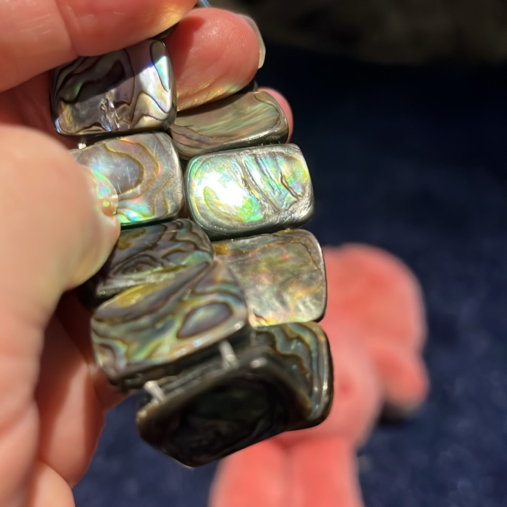 Abalone stretch bracelet - Picture 5 of 5